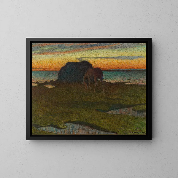 vicino al mucchio di alghe - Nils Kreuger — quadro incorniciato alla parete