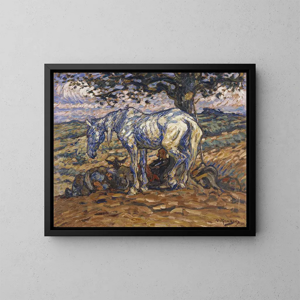 Il cavallo di Don Chisciotte, Rossinante - Nils Kreuger — quadro incorniciato alla parete