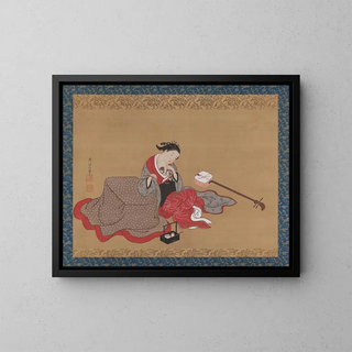 Nishikawa Sukenobu - Courtesan with a Kitten.webp