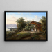 Ferme am Starnberger See - Noël de Fréville — gerahmtes Bild an der Wand