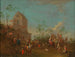 Cortège festivo davanti a una chiesa - Norbert Joseph Carl Grund — vista dell’opera