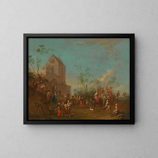 Norbert Joseph Carl Grund - Festlicher Zug vor einer Kirche.webp