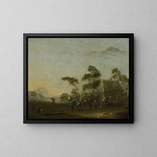 Fête champêtre - Norbert Joseph Carl Grund — gerahmtes Bild an der Wand
