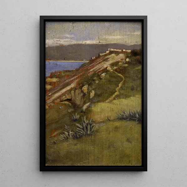 Côte de Tanger - Norman Garstin — framed artwork on a wall