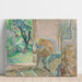 Riproduzione del dipinto Nu Assis Sur Un Canapé Près De La Fenêtre - Henri Lebasque