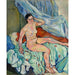 Riproduzione del dipinto Nu seduto al bordo di un letto - Suzanne Valadon