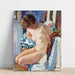 Reproduktion des Gemäldes Akt sitzend bei Kamin - Henri Lebasque
