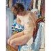 Reproduktion des Gemäldes Akt sitzend bei Kamin - Henri Lebasque