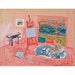 Riproduzione del dipinto Nu nel Atelier Rosso di Vence - Raoul Dufy