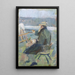 Christian Krohg an seinem Staffelei - Oda Krohg — gerahmtes Bild an der Wand