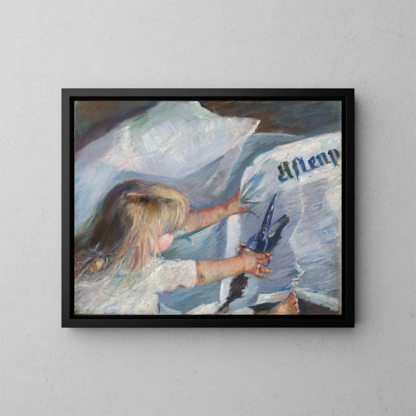 Beim Abonnieren von Aftenposten - Oda Krohg — gerahmtes Bild an der Wand