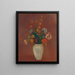 Bouquet in un vaso cinese - Odilon Redon — quadro incorniciato alla parete