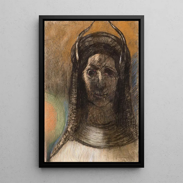 Figure cornue - Odilon Redon — framed artwork on a wall
