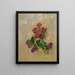 Blumen ohne Vase - Odilon Redon — gerahmtes Bild an der Wand
