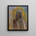 Der Christus des Schweigens - Odilon Redon — gerahmtes Bild an der Wand