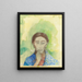 Das Schweigen - Odilon Redon — gerahmtes Bild an der Wand