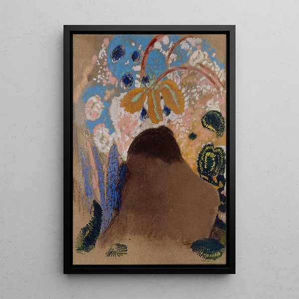 Ophelia - Odilon Redon — framed artwork on a wall