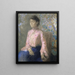 Portrait of Miss Jeanne Chane - Odilon Redon — gerahmtes Bild an der Wand