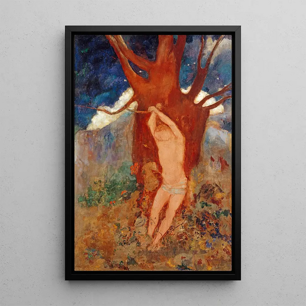 Saint Sebastian - Odilon Redon — framed artwork on a wall
