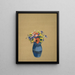 Blumenvasen - Odilon Redon — gerahmtes Bild an der Wand