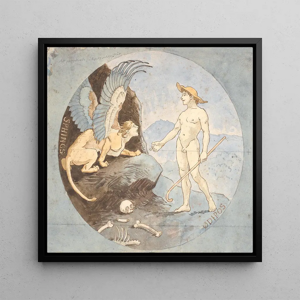 Œdipe et le Sphinx - Niels Skovgaard