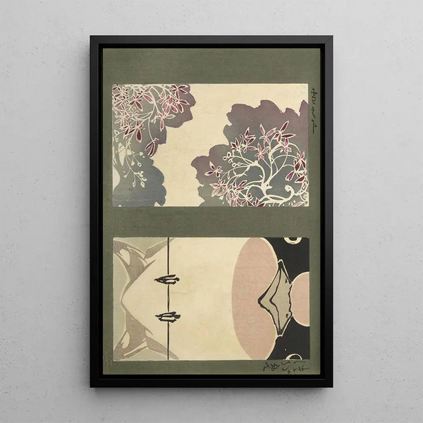 Sketchbook and manga Painting Pl57 - Ogino Issui — framed artwork on a wall
