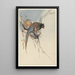 a couple of pheasants and a plum blossom - Ohara Koson — framed artwork on a wall
