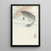 Zwei Karpfen - Ohara Koson — gerahmtes Bild an der Wand