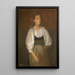Young Italian Girl - Okada Saburōsuke — framed artwork on a wall