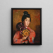 Portrait of a Lady - Okada Saburōsuke — framed artwork on a wall