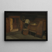 Interno di Setesdal - Olaf Isaachsen — quadro incorniciato alla parete