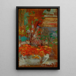 Olga Boznanska - Composition with Nasturtiums.webp