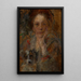 Portrait von Helena Zieliska - Olga Boznańska — gerahmtes Bild an der Wand