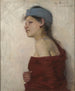 Portrait einer Frau, Zigeunerin - Olga Boznanska — Ansicht des Kunstwerks