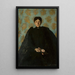 Portrait einer Frau - Olga Boznańska — gerahmtes Bild an der Wand