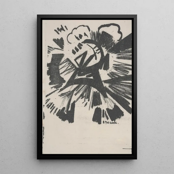 Illustration d'Explodity - Olga Vladimirovna Rozanova — framed artwork on a wall