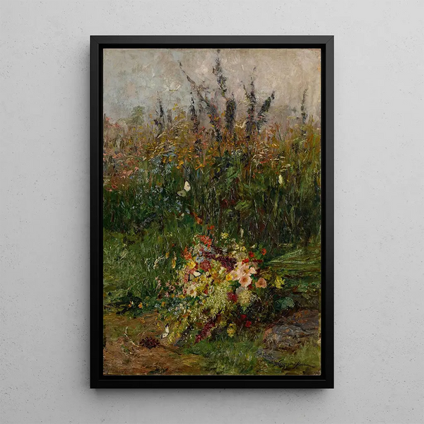 Summer Flowers of the Fields - Olga Wisinger-Florian — framed artwork on a wall