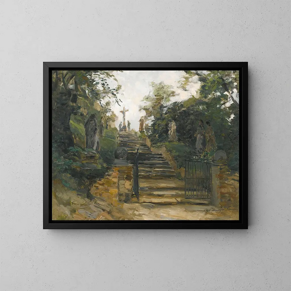 Le Bisamberg près de Vienne - Olga Wisinger-Florian — gerahmtes Bild an der Wand