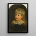 Charles Downing Lay Portrait of the artist's son - Oliver Ingraham Lay — framed artwork on a wall