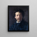 Selbstporträt - Oliver Ingraham Lay — gerahmtes Bild an der Wand
