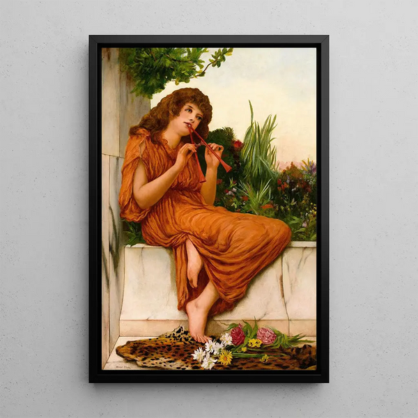 The Young Musician - Oliver Rhys — framed artwork on a wall