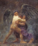 Jacob kämpft mit dem Engel - Oluf Hartmann — Ansicht des Kunstwerks