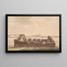 Rovine di chiesa in Groenlandia Illustrazione per WA Graah Viaggio di esplorazione sulla costa orientale della Groenlandia 3 - Oluf Olufsen Bagge — quadro incorniciato alla parete