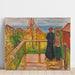 Reproduktion des Gemäldes auf der Veranda - Edvard Munch