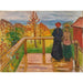 Reproduktion des Gemäldes auf der Veranda - Edvard Munch