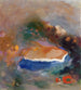 Ophélie mit blauer Schleier im Wasser - Odilon Redon — Ansicht des Kunstwerks