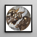 Orpheus verfolgt von Furien - Sir Edward Coley Burne-Jones — Wandpräsentation des Kunstwerks
