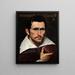 Ritratto di una stampa - Ortensio Crespi — quadro incorniciato alla parete