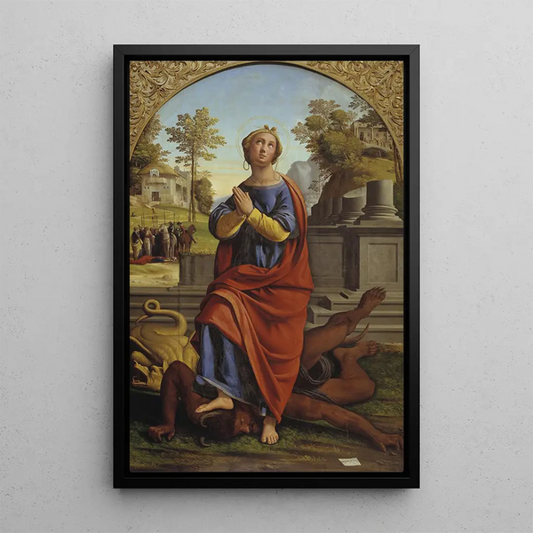 Saint Marguerite - Ortolano — framed artwork on a wall