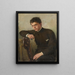 Ritratto di Hermann Dischler - Oscar Arthur Bluhm — quadro incorniciato alla parete